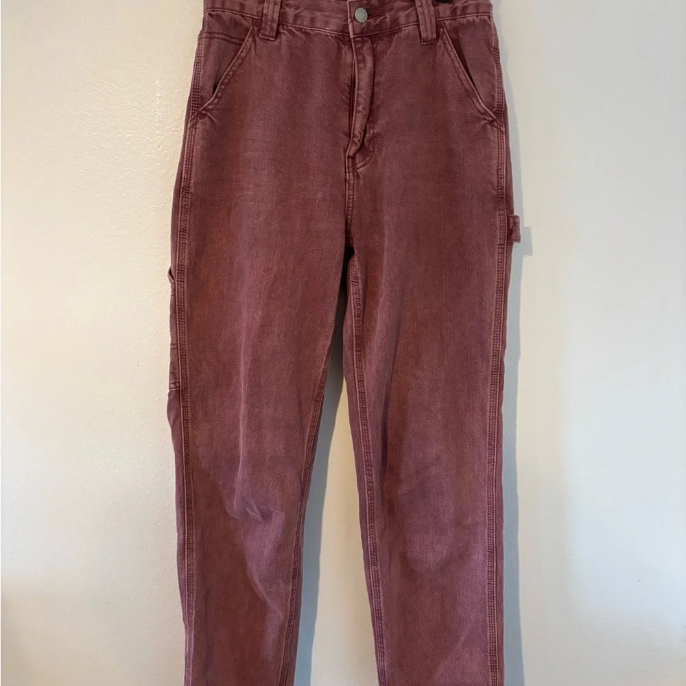 PacSun Dusty Rose Denim Pants - Picture 2 of 9